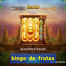 bingo de frutas para imprimir pdf